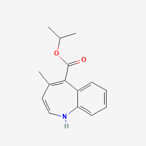 molecular formula C15H17NO2 B14204764 Propan-2-yl 4-methyl-1H-1-benzazepine-5-carboxylate CAS No. 830324-05-5