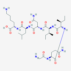 molecular formula C35H64N10O10 B14204794 Glycyl-L-glutaminyl-L-isoleucyl-L-isoleucyl-L-asparaginyl-L-leucyl-L-lysine CAS No. 849208-75-9