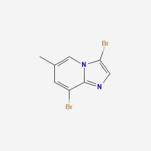 molecular formula C8H6Br2N2 B1420480 3,8-Dibromo-6-methylimidazo[1,2-a]pyridine CAS No. 1072944-58-1