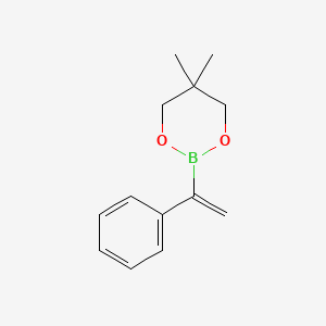 molecular formula C13H17BO2 B1420481 5,5-Dimethyl-2-(1-phenylvinyl)-1,3,2-dioxaborinane CAS No. 938080-25-2
