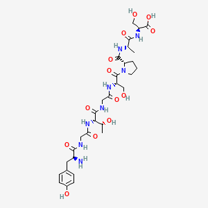 molecular formula C31H46N8O13 B14204848 L-Tyrosylglycyl-L-threonylglycyl-L-seryl-L-prolyl-L-alanyl-L-serine CAS No. 918405-63-7