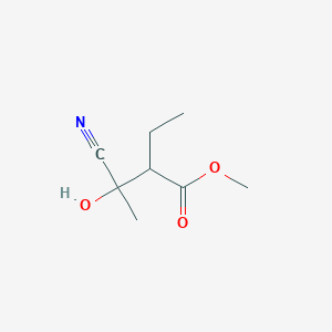 molecular formula C8H13NO3 B14204877 Methyl 3-cyano-2-ethyl-3-hydroxybutanoate CAS No. 850429-04-8