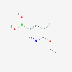 molecular formula C7H9BClNO3 B1420491 (5-Chloro-6-ethoxypyridin-3-yl)boronic acid CAS No. 1150114-68-3