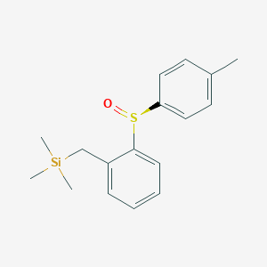 molecular formula C17H22OSSi B14204955 Silane, trimethyl[[2-[(S)-(4-methylphenyl)sulfinyl]phenyl]methyl]- CAS No. 835626-61-4
