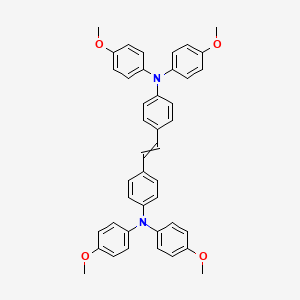 molecular formula C42H38N2O4 B14204963 N,N'-[Ethene-1,2-diyldi(4,1-phenylene)]bis[4-methoxy-N-(4-methoxyphenyl)aniline] CAS No. 848153-57-1