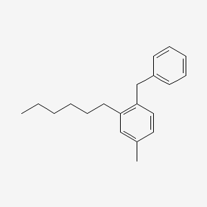 molecular formula C20H26 B14204966 1-Benzyl-2-hexyl-4-methylbenzene CAS No. 917774-33-5