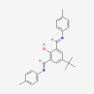 molecular formula C26H28N2O B14204985 4-tert-Butyl-6-[(4-methylanilino)methylidene]-2-{(E)-[(4-methylphenyl)imino]methyl}cyclohexa-2,4-dien-1-one CAS No. 820212-71-3