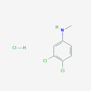 molecular formula C7H8Cl3N B1420500 3,4-Dichloro-N-methylaniline hydrochloride CAS No. 1187385-65-4