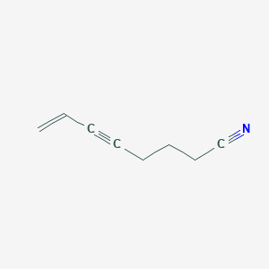 molecular formula C8H9N B14205011 Oct-7-EN-5-ynenitrile CAS No. 820964-75-8