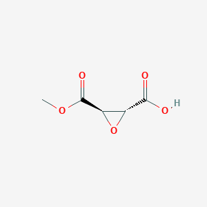 molecular formula C5H6O5 B142051 (2R,3R)-3-methoxycarbonyloxirane-2-carboxylic Acid CAS No. 150134-07-9