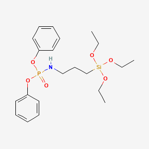 molecular formula C21H32NO6PSi B14205124 Diphenyltriethoxysilylpropylamidophosphate CAS No. 793683-09-7