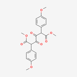 molecular formula C22H22O8 B14205129 Hexanedioic acid, 2,5-bis(4-methoxyphenyl)-3,4-dioxo-, dimethyl ester CAS No. 848052-96-0