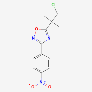 5-(1-Chloro-2-methylpropan-2-YL)-3-(4-nitrophenyl)-1,2,4-oxadiazole