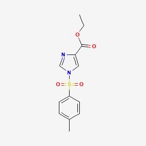 molecular formula C13H14N2O4S B1420515 1-甲苯磺酰基-1H-咪唑-4-甲酸乙酯 CAS No. 1133116-23-0