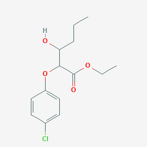 molecular formula C14H19ClO4 B14205153 Ethyl 2-(4-chlorophenoxy)-3-hydroxyhexanoate CAS No. 848890-33-5