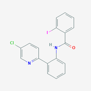 molecular formula C18H12ClIN2O B14205163 N-[2-(5-chloropyridin-2-yl)phenyl]-2-iodobenzamide CAS No. 824952-47-8