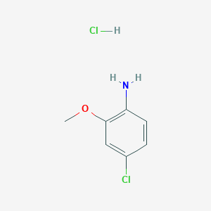 molecular formula C7H9Cl2NO B1420520 4-Chloro-2-methoxyaniline hydrochloride CAS No. 861299-14-1