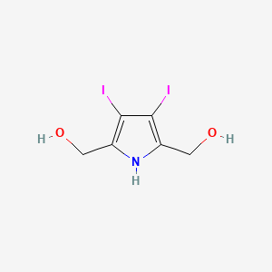 molecular formula C6H7I2NO2 B14205207 1H-Pyrrole-2,5-dimethanol, 3,4-diiodo- CAS No. 828935-06-4