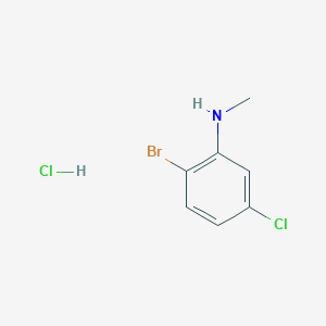 molecular formula C7H8BrCl2N B1420521 2-溴-5-氯-N-甲基苯胺盐酸盐 CAS No. 1187386-26-0
