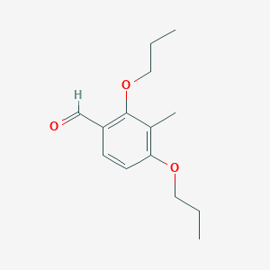 molecular formula C14H20O3 B14205212 3-Methyl-2,4-dipropoxybenzaldehyde CAS No. 820237-57-8