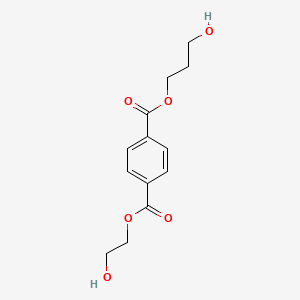 molecular formula C13H16O6 B14205238 2-Hydroxyethyl 3-hydroxypropyl benzene-1,4-dicarboxylate CAS No. 807624-85-7