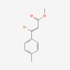 molecular formula C11H11BrO2 B14205298 Methyl 3-bromo-3-(4-methylphenyl)prop-2-enoate CAS No. 832734-32-4