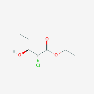 molecular formula C7H13ClO3 B14205338 Ethyl (2R,3S)-2-chloro-3-hydroxypentanoate CAS No. 832110-36-8
