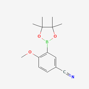 4-Methoxy-3-(4,4,5,5-tetramethyl-1,3,2-dioxaborolan-2-yl)benzonitrile