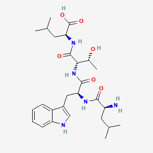 molecular formula C27H41N5O6 B14205368 L-Leucyl-L-tryptophyl-L-threonyl-L-leucine CAS No. 845510-15-8