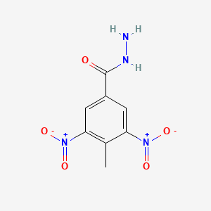 molecular formula C8H8N4O5 B1420538 4-Methyl-3,5-dinitrobenzohydrazide CAS No. 209341-86-6