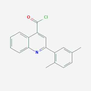 molecular formula C18H14ClNO B1420541 2-(2,5-Dimethylphenyl)quinoline-4-carbonyl chloride CAS No. 1160264-72-1
