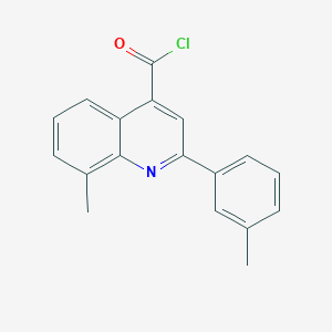 molecular formula C18H14ClNO B1420542 8-Methyl-2-(3-methylphenyl)quinoline-4-carbonyl chloride CAS No. 1160254-11-4