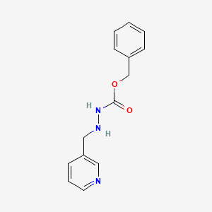 molecular formula C14H15N3O2 B14205441 Benzyl 2-[(pyridin-3-yl)methyl]hydrazine-1-carboxylate CAS No. 827337-72-4