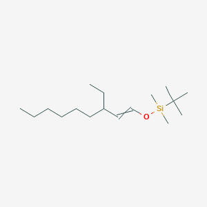 molecular formula C17H36OSi B14205461 Tert-butyl[(3-ethylnon-1-EN-1-YL)oxy]dimethylsilane CAS No. 917871-04-6