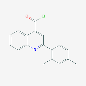 molecular formula C18H14ClNO B1420549 2-(2,4-二甲苯基)喹啉-4-酰氯 CAS No. 883526-18-9