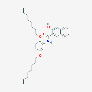 molecular formula C33H45NO4 B14205493 N-[2,5-Bis(octyloxy)phenyl]-3-hydroxynaphthalene-2-carboxamide CAS No. 827331-30-6