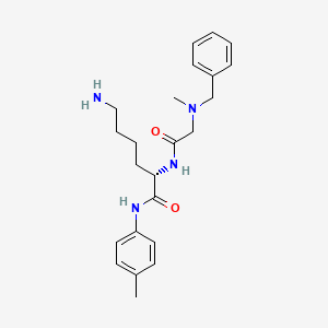 molecular formula C23H32N4O2 B14205531 N-Benzyl-N-methylglycyl-N-(4-methylphenyl)-L-lysinamide CAS No. 918436-14-3