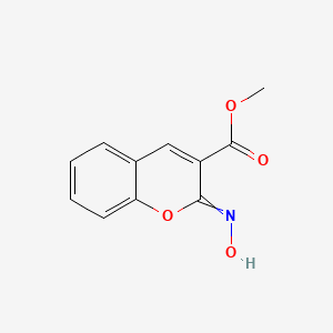 molecular formula C11H9NO4 B14205561 Methyl 2-(hydroxyimino)-2H-1-benzopyran-3-carboxylate CAS No. 845866-31-1