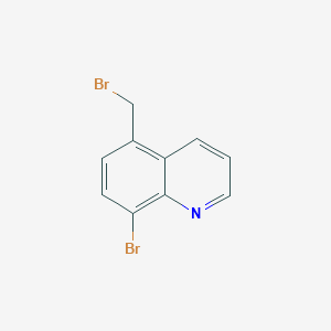 molecular formula C10H7Br2N B14205595 8-Bromo-5-(bromomethyl)quinoline CAS No. 823803-53-8