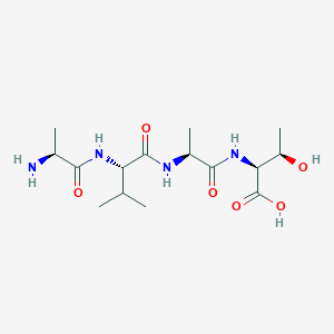 molecular formula C15H28N4O6 B14205635 L-Alanyl-L-valyl-L-alanyl-L-threonine CAS No. 798540-86-0