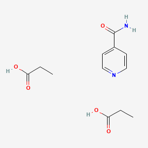 molecular formula C12H18N2O5 B14205667 Propanoic acid;pyridine-4-carboxamide CAS No. 848139-06-0