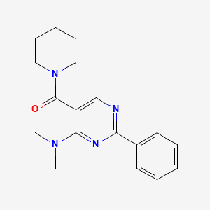 molecular formula C18H22N4O B14205727 [4-(Dimethylamino)-2-phenylpyrimidin-5-yl](piperidin-1-yl)methanone CAS No. 823795-23-9
