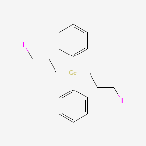 molecular formula C18H22GeI2 B14205795 Bis(3-iodopropyl)(diphenyl)germane CAS No. 827032-66-6
