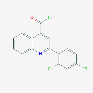 molecular formula C16H8Cl3NO B1420586 2-(2,4-Dichlorophenyl)quinoline-4-carbonyl chloride CAS No. 1160264-61-8