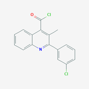 2-(3-Chlorophenyl)-3-methylquinoline-4-carbonyl chloride