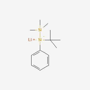 molecular formula C13H23LiSi2 B14205918 Lithium;tert-butyl-phenyl-trimethylsilylsilanide CAS No. 823207-41-6