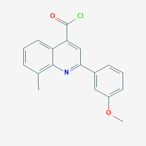 2-(3-Methoxyphenyl)-8-methylquinoline-4-carbonyl chloride