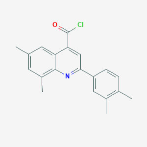 2-(3,4-Dimethylphenyl)-6,8-dimethylquinoline-4-carbonyl chloride