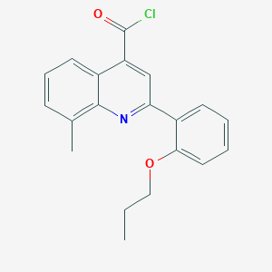 8-Methyl-2-(2-propoxyphenyl)quinoline-4-carbonyl chloride