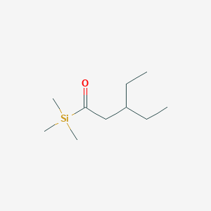 molecular formula C10H22OSi B14205983 Silane, (3-ethyl-1-oxopentyl)trimethyl- CAS No. 833460-59-6